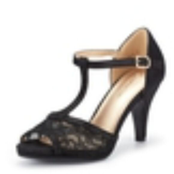 DREAM PAIRS WOMEN'S FASHION STILETTOS OPEN TOE PUMP HEEL SANDALS - Picture 1 of 16